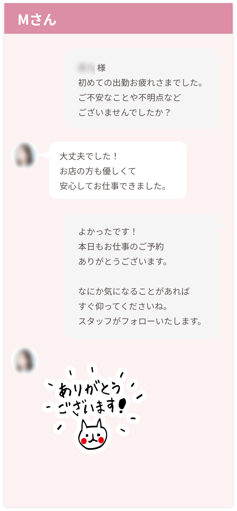 会員さんからのメッセージ